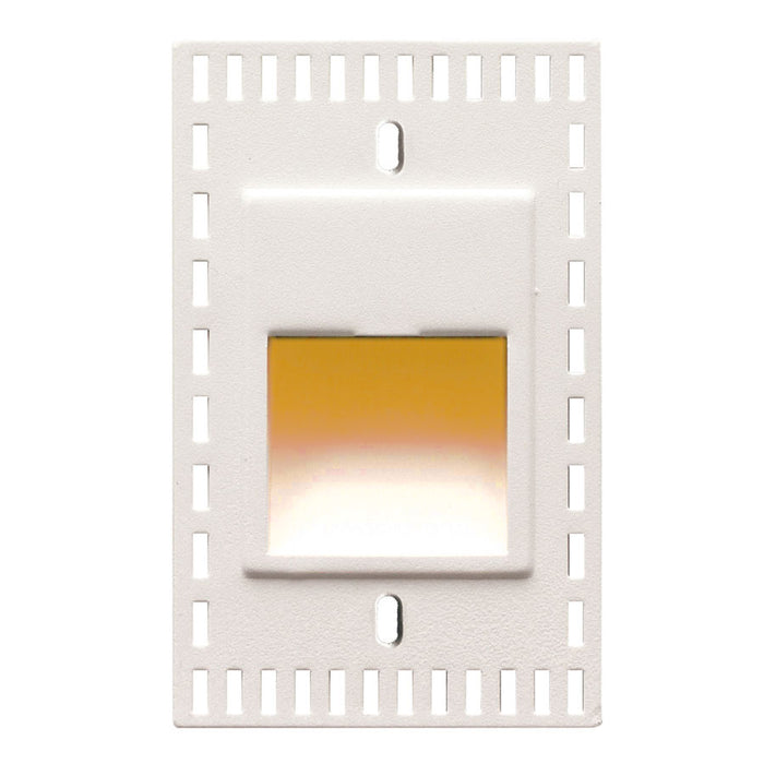W.A.C. Lighting WL-LED200TR-AM-WT LED Step and Wall Light, White On Aluminum