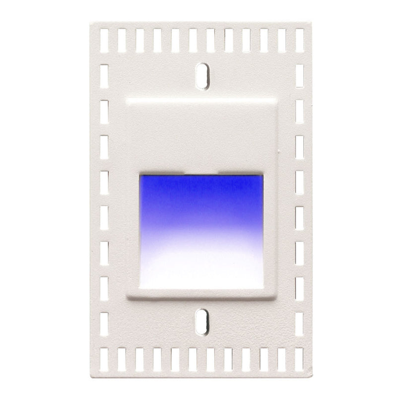 W.A.C. Lighting WL-LED200TR-BL-WT LED Step and Wall Light, White On Aluminum