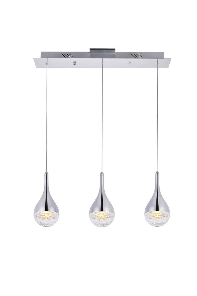 Elegant Lighting 3803D24C LED Chandelier, Chrome