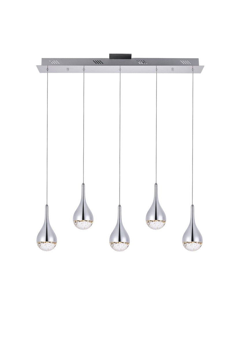 Elegant Lighting 3805D33C LED Chandelier, Chrome