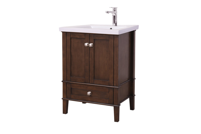 Elegant Lighting VF-2005 Single Bathroom Vanity Set, Antique Coffee