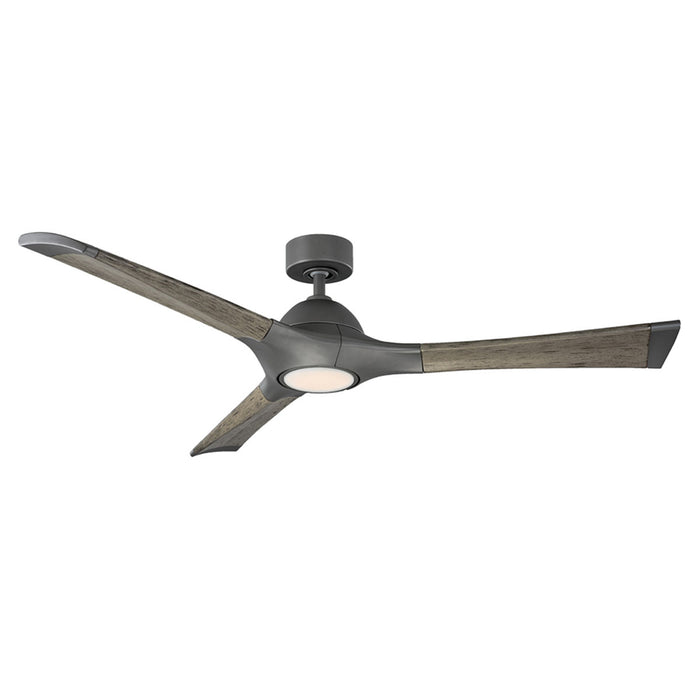 Modern Forms Fans FR-W1814-60L-GH/WG 60" Ceiling Fan, Graphite/Weathered Gray