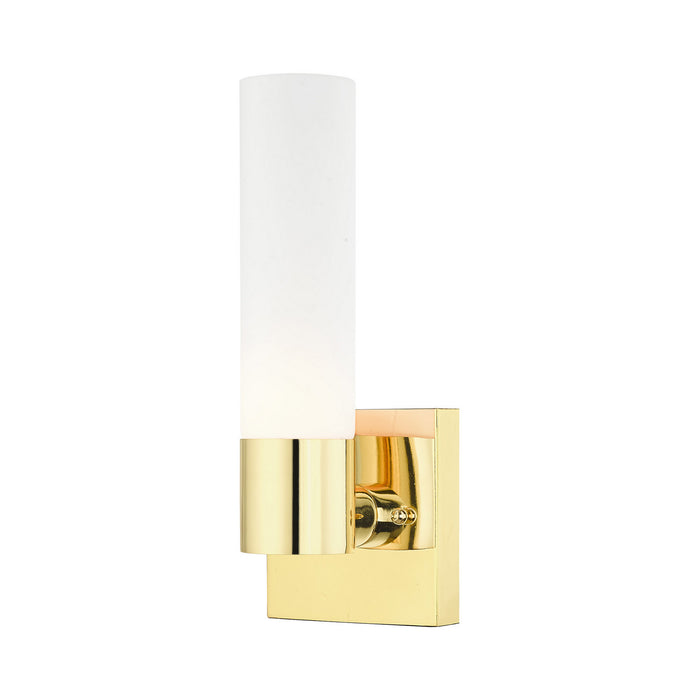Livex Lighting 10101-02 One Light Wall Sconce, Polished Brass