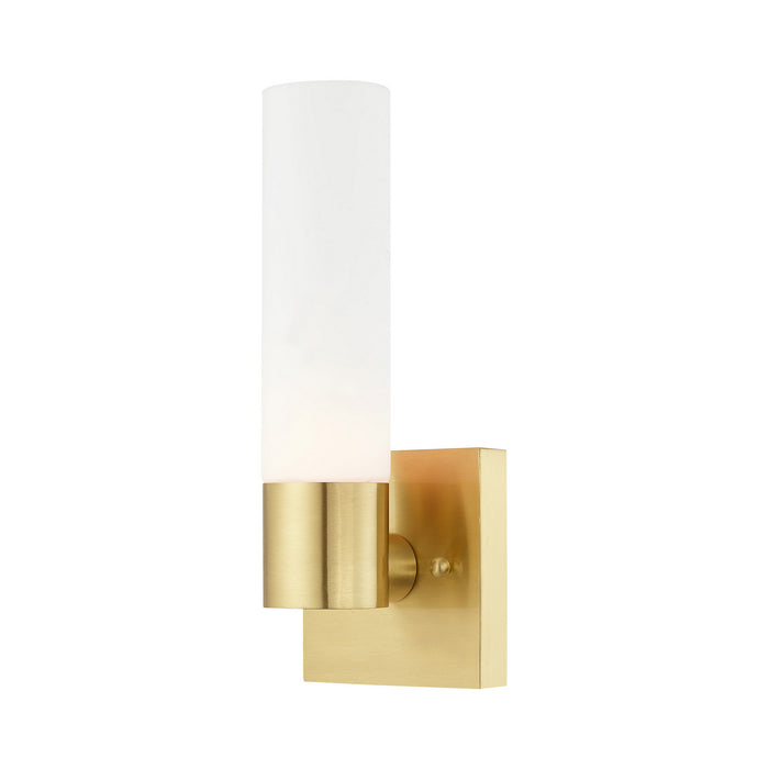 Livex Lighting 10101-12 One Light Wall Sconce, Satin Brass