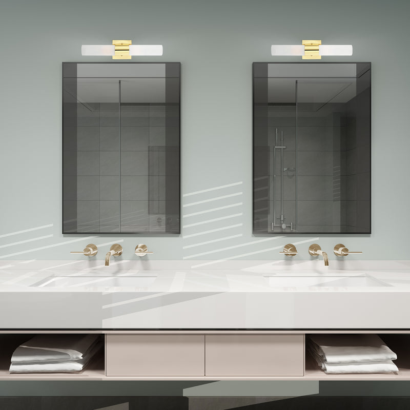 Livex Lighting 10102-02 Two Light Bath Vanity, Polished Brass