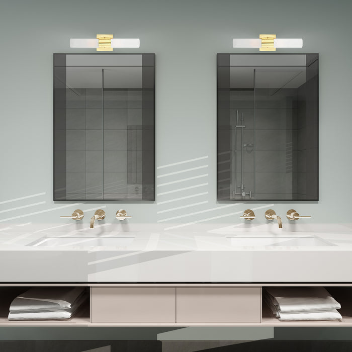 Livex Lighting 10102-02 Two Light Bath Vanity, Polished Brass