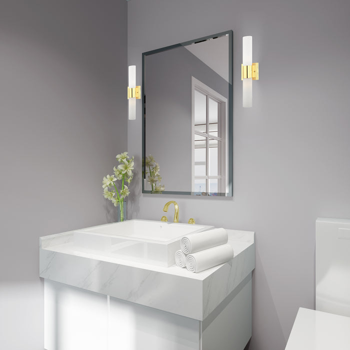 Livex Lighting 10102-02 Two Light Bath Vanity, Polished Brass