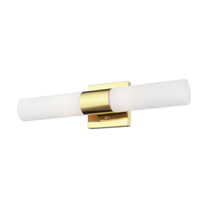Livex Lighting 10102-02 Two Light Bath Vanity, Polished Brass
