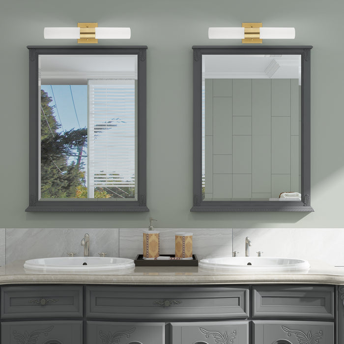 Livex Lighting 10102-12 Two Light Bath Vanity, Satin Brass