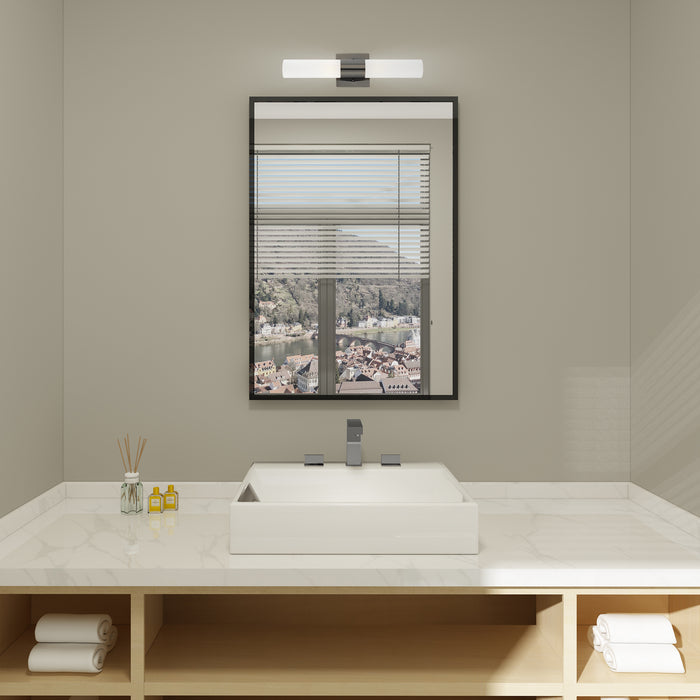 Livex Lighting 10102-46 Two Light Bath Vanity, Black Chrome