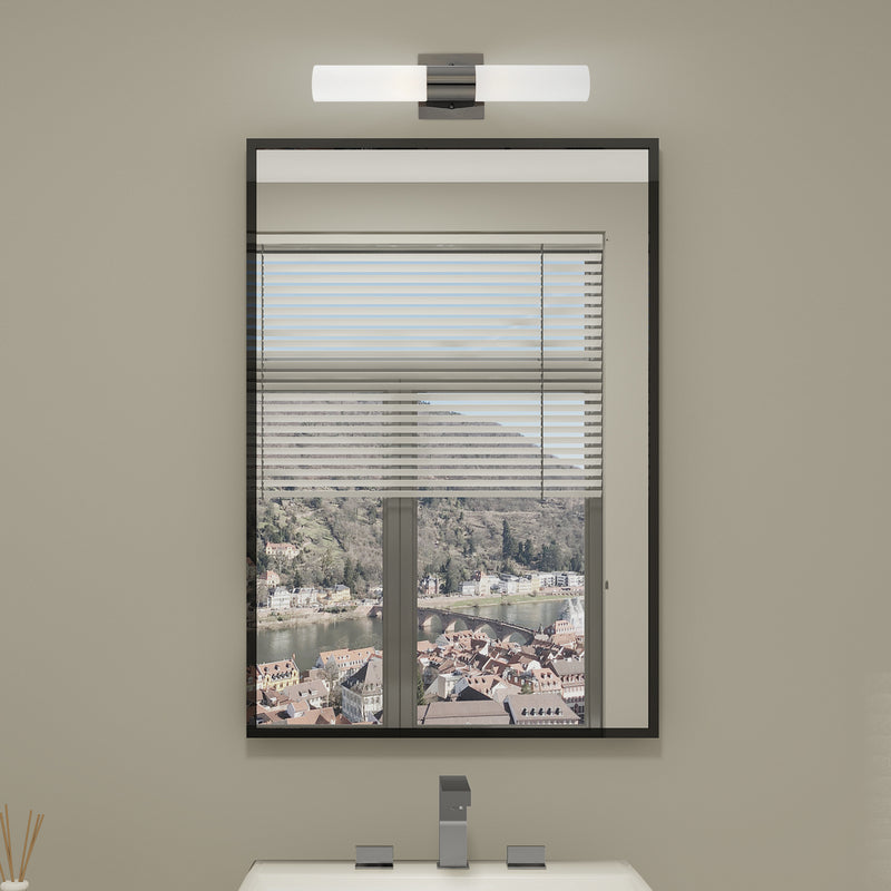 Livex Lighting 10102-46 Two Light Bath Vanity, Black Chrome