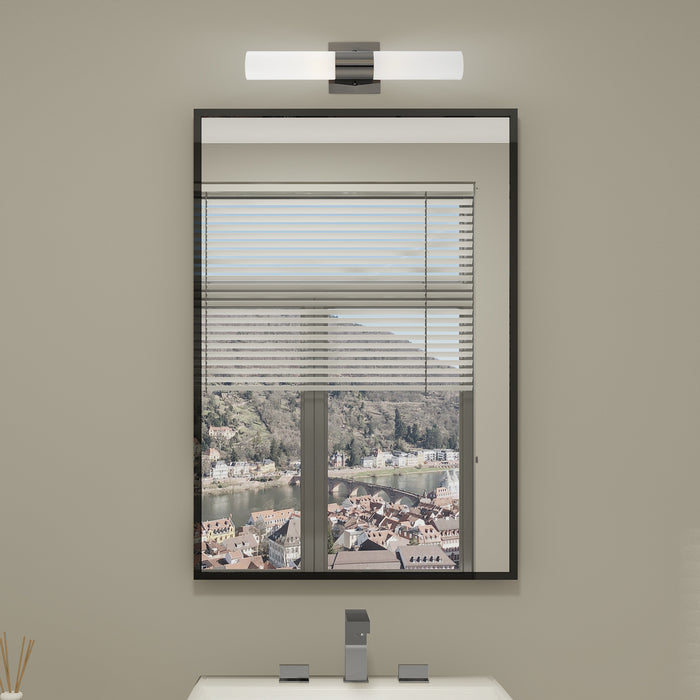 Livex Lighting 10102-46 Two Light Bath Vanity, Black Chrome