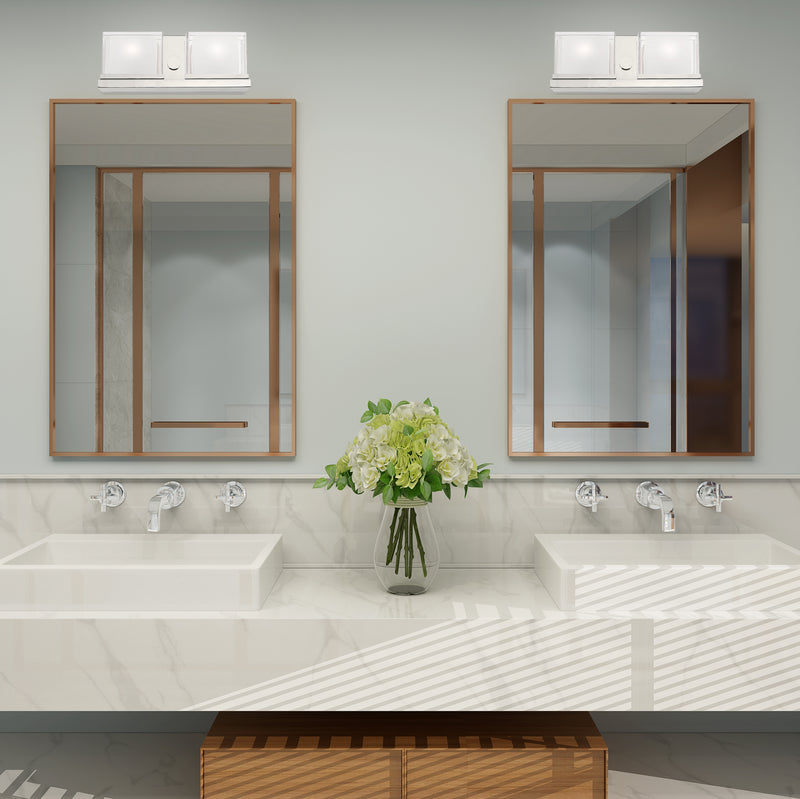 Livex Lighting 10122-05 Two Light Bath Vanity, Polished Chrome