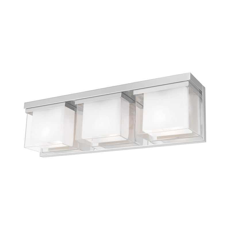 Livex Lighting 10123-05 Three Light Bath Vanity, Polished Chrome