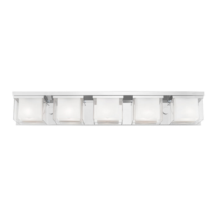 Livex Lighting 10125-05 Five Light Bath Vanity, Polished Chrome