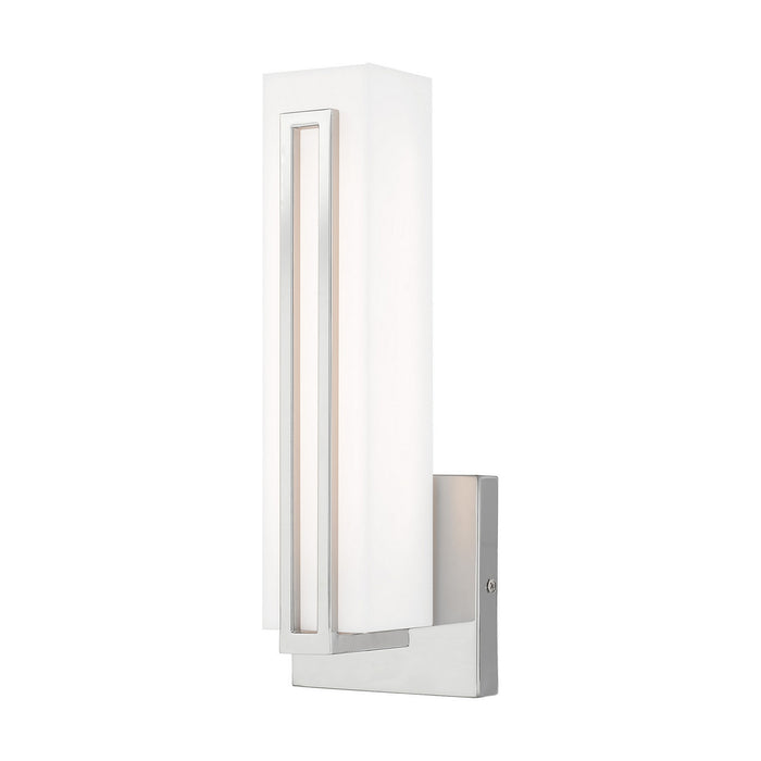 Livex Lighting 10190-05 LED Wall Sconce, Polished Chrome