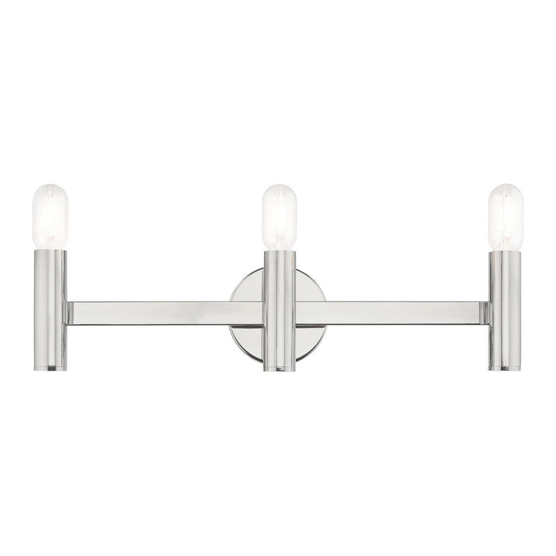 Livex Lighting 10343-05 Three Light Bath Vanity, Polished Chrome