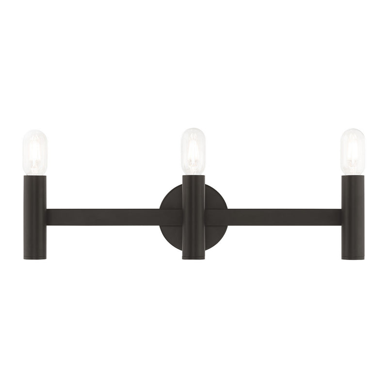 Livex Lighting 10343-07 Three Light Bath Vanity, Bronze