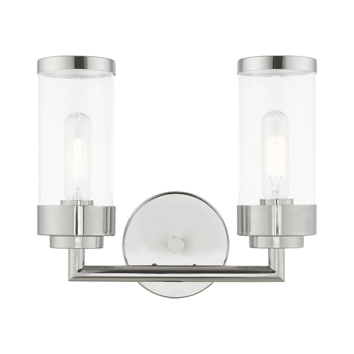 Livex Lighting 10362-05 Two Light Bath Vanity, Polished Chrome
