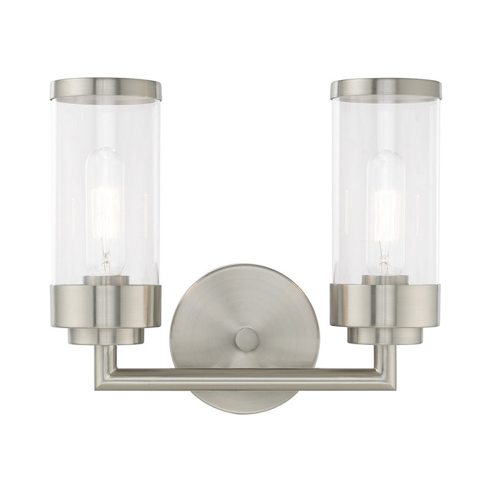 Livex Lighting 10362-91 Two Light Bath Vanity, Brushed Nickel