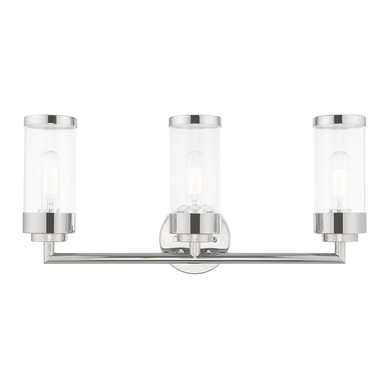 Livex Lighting 10363-05 Three Light Bath Vanity, Polished Chrome