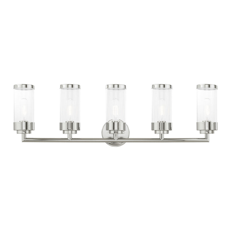 Livex Lighting 10365-05 Five Light Bath Vanity, Polished Chrome