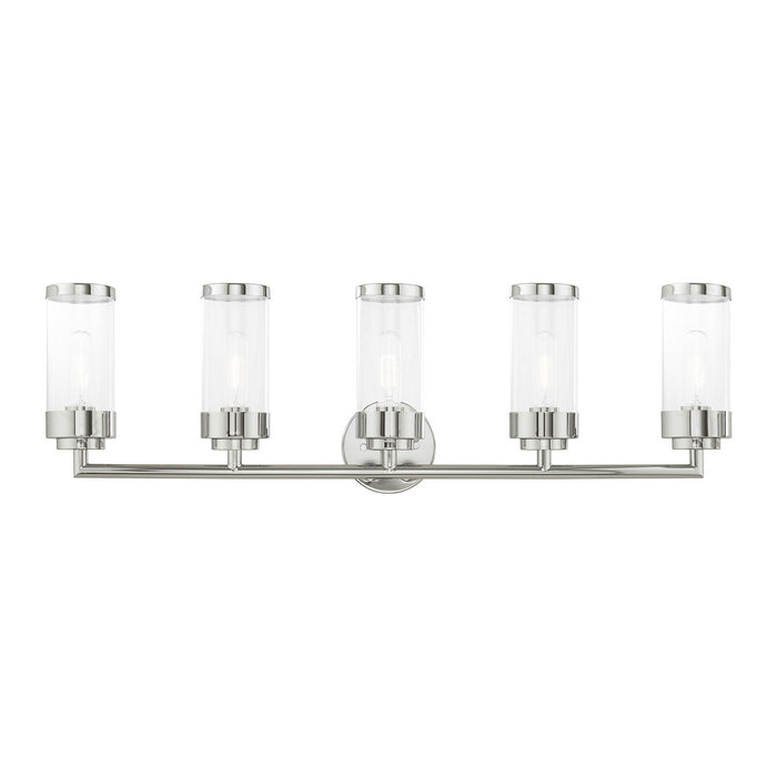 Livex Lighting 10365-05 Five Light Bath Vanity, Polished Chrome