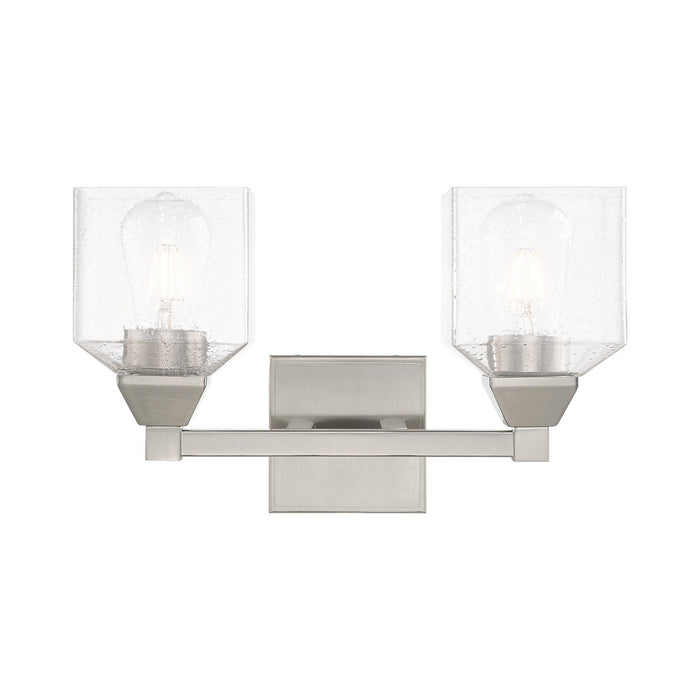 Livex Lighting 10382-91 Two Light Bath Vanity, Brushed Nickel