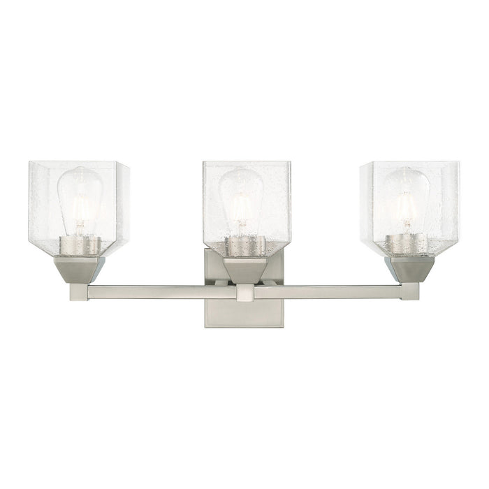 Livex Lighting 10383-91 Three Light Bath Vanity, Brushed Nickel