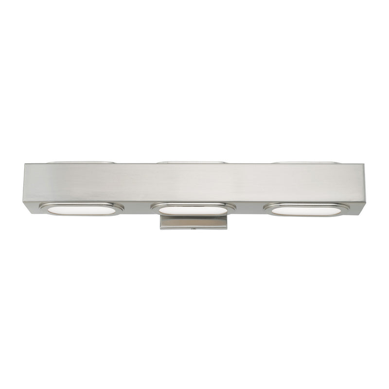 Livex Lighting 14853-91 LED Bath Vanity, Brushed Nickel