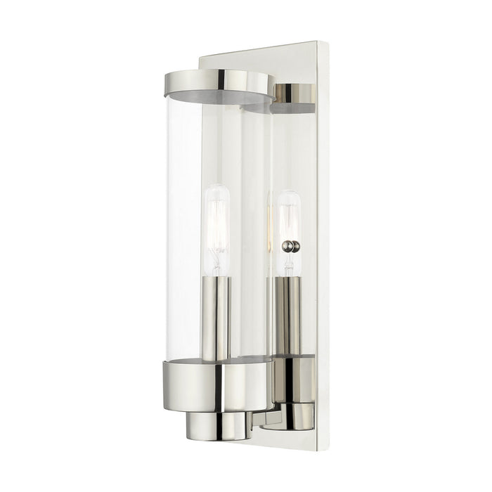 Livex Lighting 20721-05 One Light Outdoor Wall Lantern, Polished Chrome