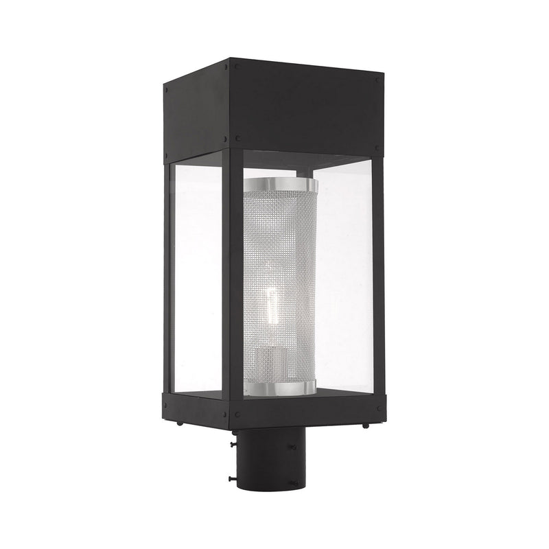 Livex Lighting 20763-04 One Light Outdoor Post-Top Lanterm, Black