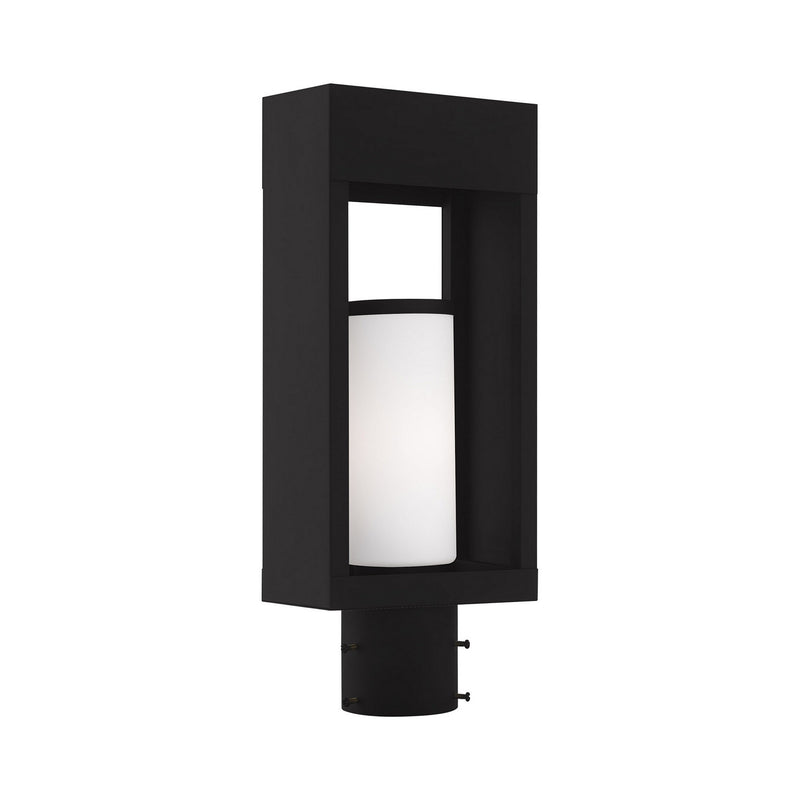 Livex Lighting 20984-04 One Light Outdoor Post-Top Lanterm, Black