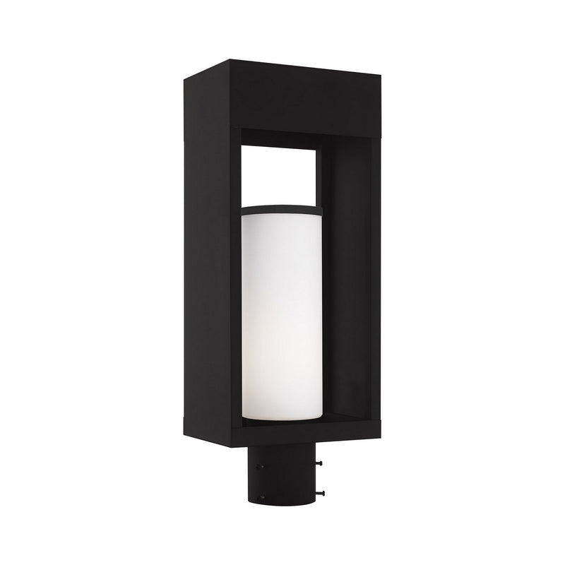 Livex Lighting 20985-04 One Light Outdoor Post-Top Lanterm, Black
