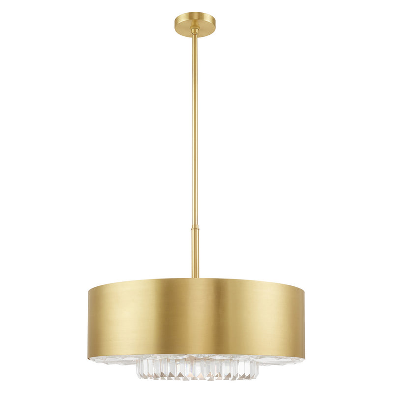 Livex Lighting 40020-12 Six Light Chandelier, Satin Brass