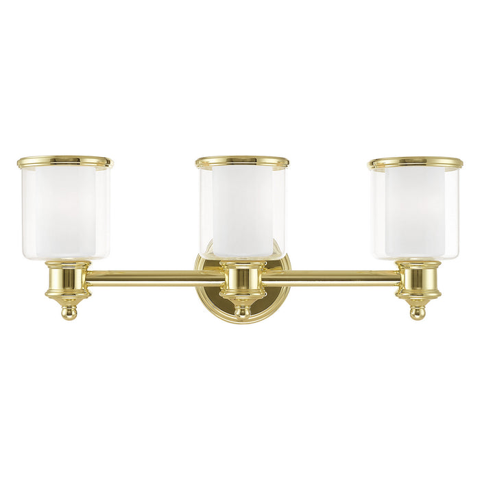 Livex Lighting 40213-02 Three Light Bath Vanity, Polished Brass
