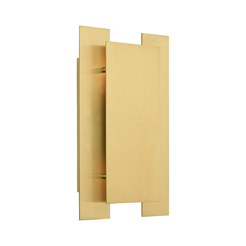 Livex Lighting 40690-12 Two Light Wall Sconce, Satin Brass