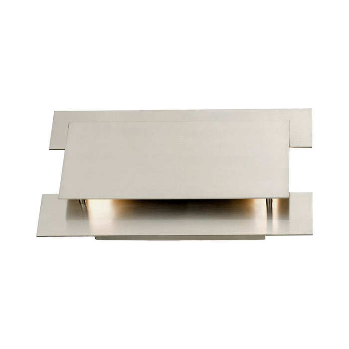 Livex Lighting 40690-91 Two Light Wall Sconce, Brushed Nickel