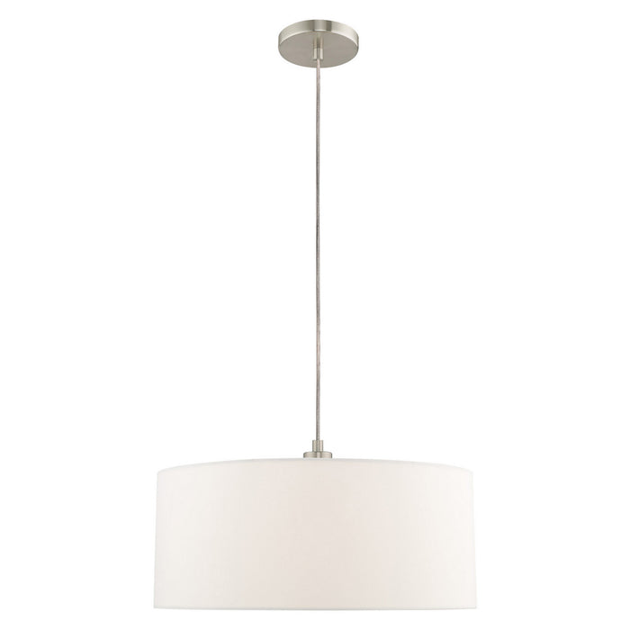 Livex Lighting 41090-91 One Light Pendant, Brushed Nickel