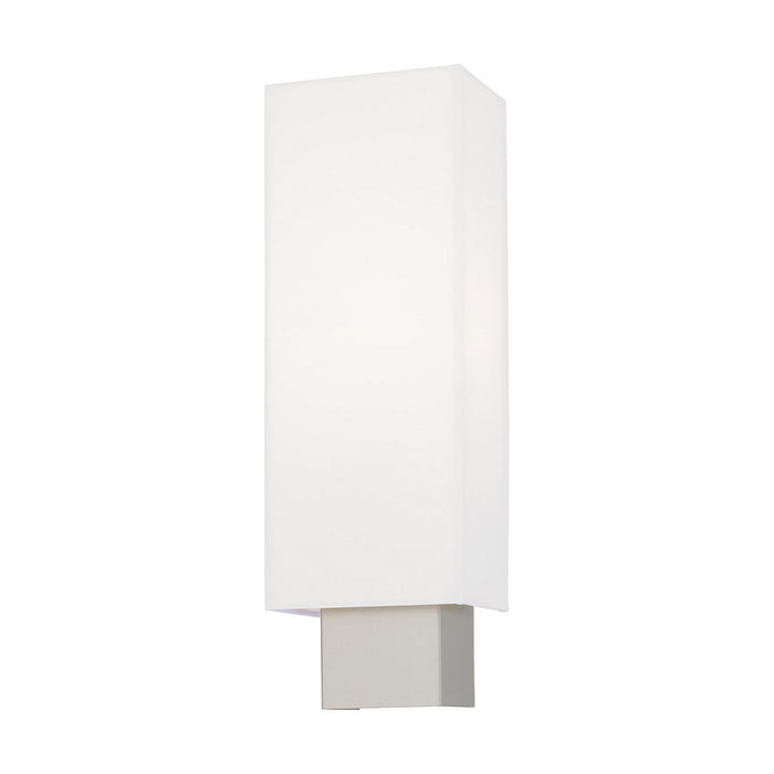 Livex Lighting 41092-91 One Light Wall Sconce, Brushed Nickel