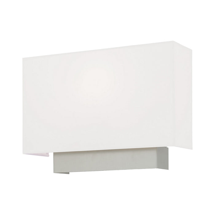 Livex Lighting 41093-91 One Light Wall Sconce, Brushed Nickel