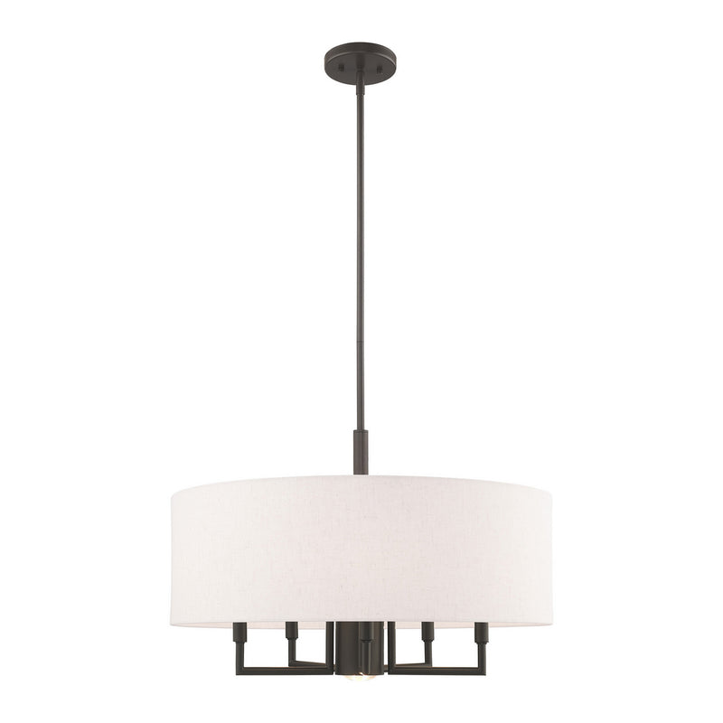 Livex Lighting 42605-92 Six Light Chandelier, English Bronze