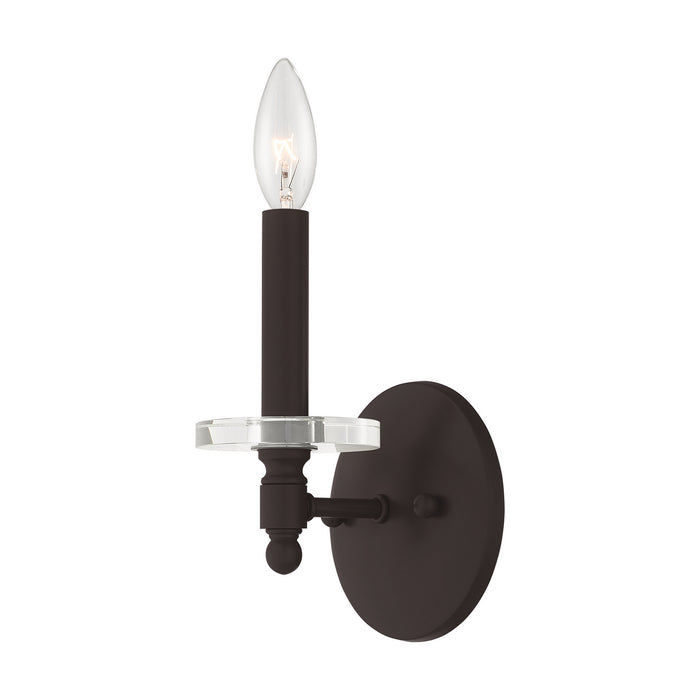 Livex Lighting 42701-07 One Light Wall Sconce, Bronze