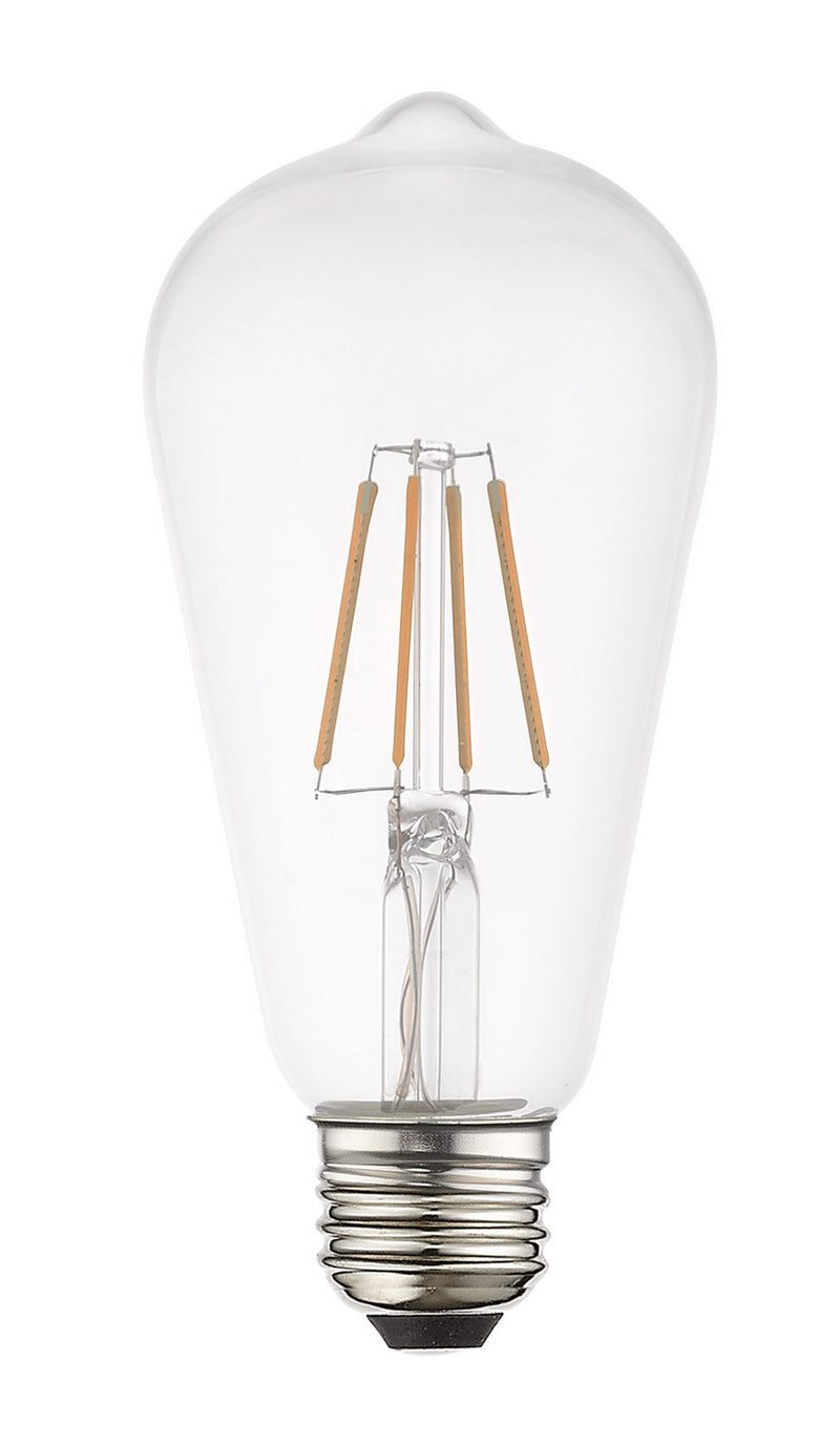 Livex Lighting 960401X60 Filament LED Bulbs, Clear Glass