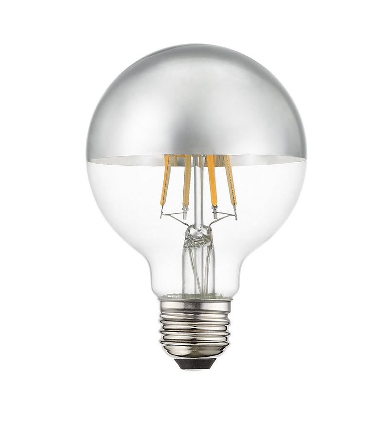Livex Lighting 960832X10 Filament LED Bulbs, Silver Top Clear Glass