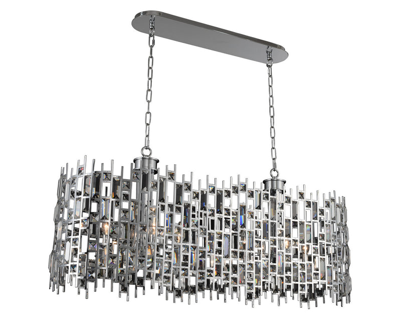 Allegri 033060-010-FR001 Eight Light Island Pendant, Chrome