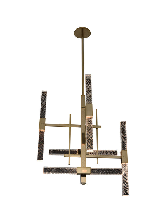 Allegri 034971-038-FR001 LED Chandelier, Brushed Champagne Gold