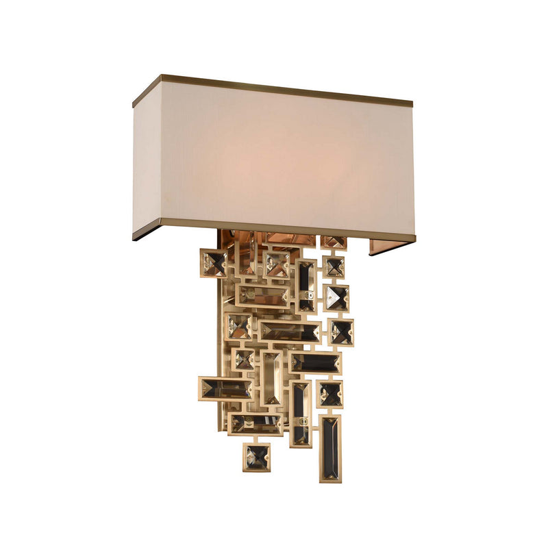 Allegri 11190-038-FR001 Two Light Wall Bracket, Brushed Champagne Gold