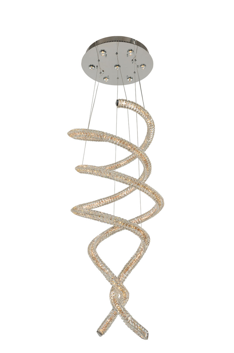 Allegri 11807-010-FR001 LED Convertible Chandelier - Flush Mount, Chrome