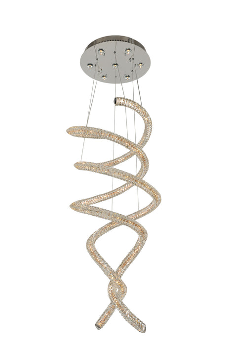 Allegri 11807-010-FR001 LED Convertible Chandelier - Flush Mount, Chrome